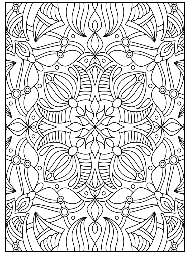 Stress Relieving Pattern Coloring Pages – Mysa Digital Creations