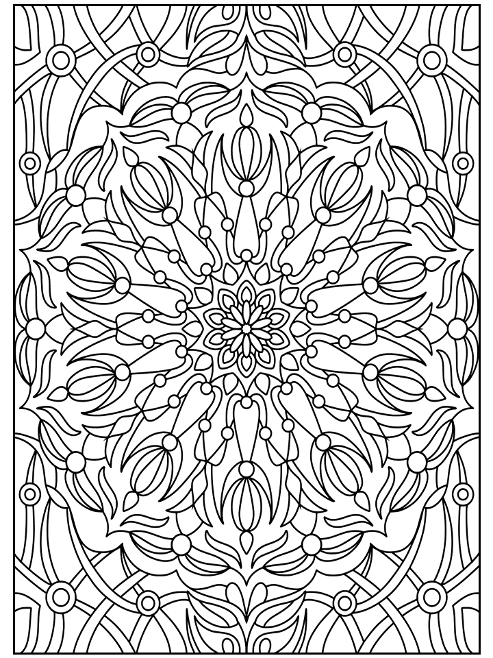 Stress Relieving Pattern Coloring Pages – Mysa Digital Creations