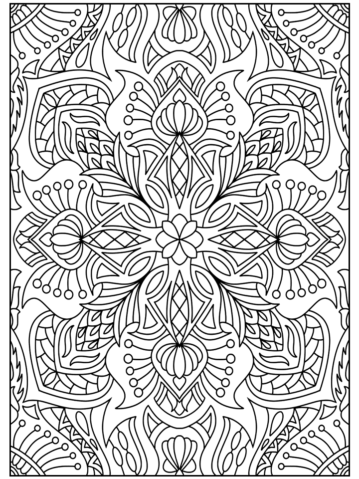 Stress Relieving Pattern Coloring Pages – Mysa Digital Creations